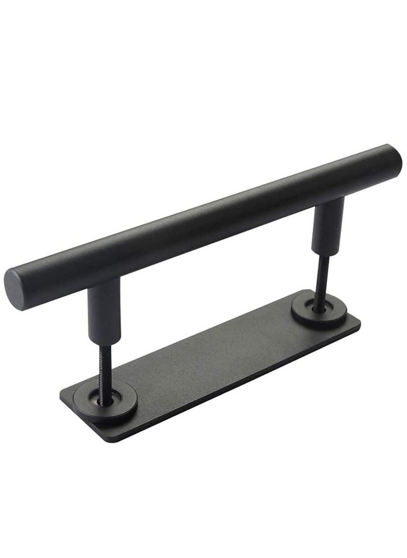 Y&D - Sliding Door Handle Heavy Duty Barn Stainless Pull Hardware Set for Closet Home Black Handles - Image 1