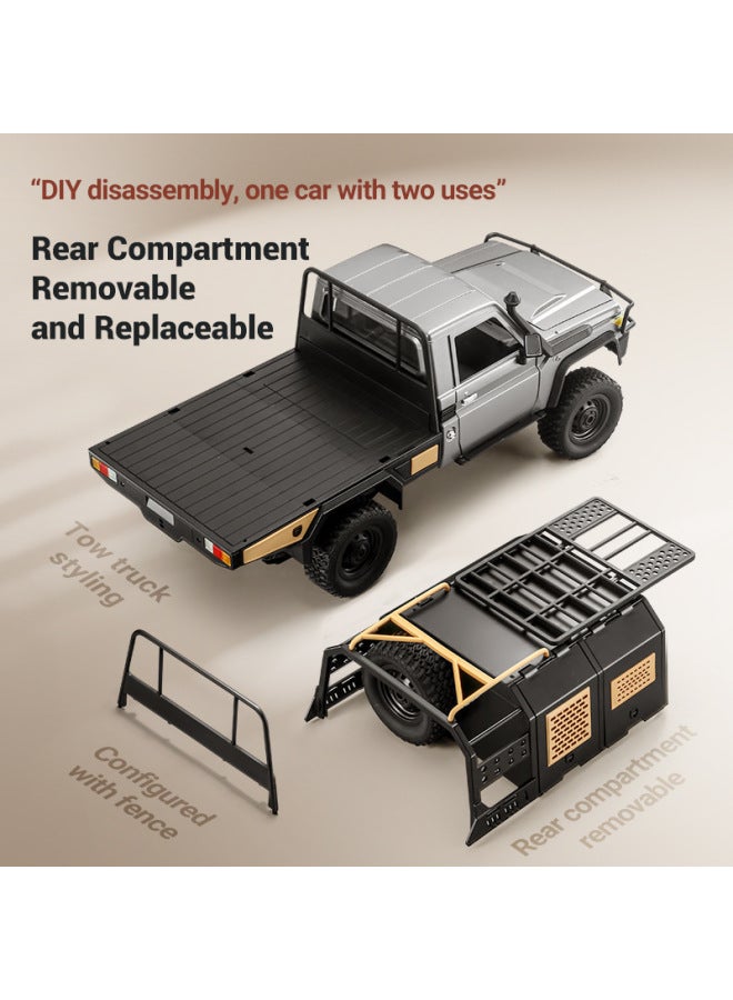 JJRC MN-82S Simulation Full Scale 1:12 Pickup Truck Model Four-wheel Drive Off-road Remote Control Car Toy-Color:Black - Image 4
