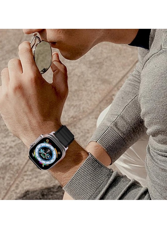 FARROBIZZ 10 Pack/5 Pack FARROBIZZ  Alpine Loop Trail Loop Sport Loop Compatible with Apple Watch Band Ultra 2 49mm 45mm 44mm 42mm 41mm 40mm 38mm Women Men,Adjustable Titanium Hook Pull Tab Hook Loop Fastener Nylon  - Image 4
