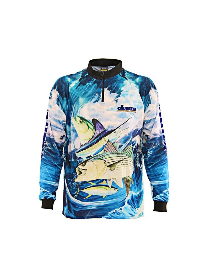 Okuma Original OKUMA Fishing Jerseys Breathable Sweat-absorbing Sunscreen Outdoor Sport PA01T013B - Image 1