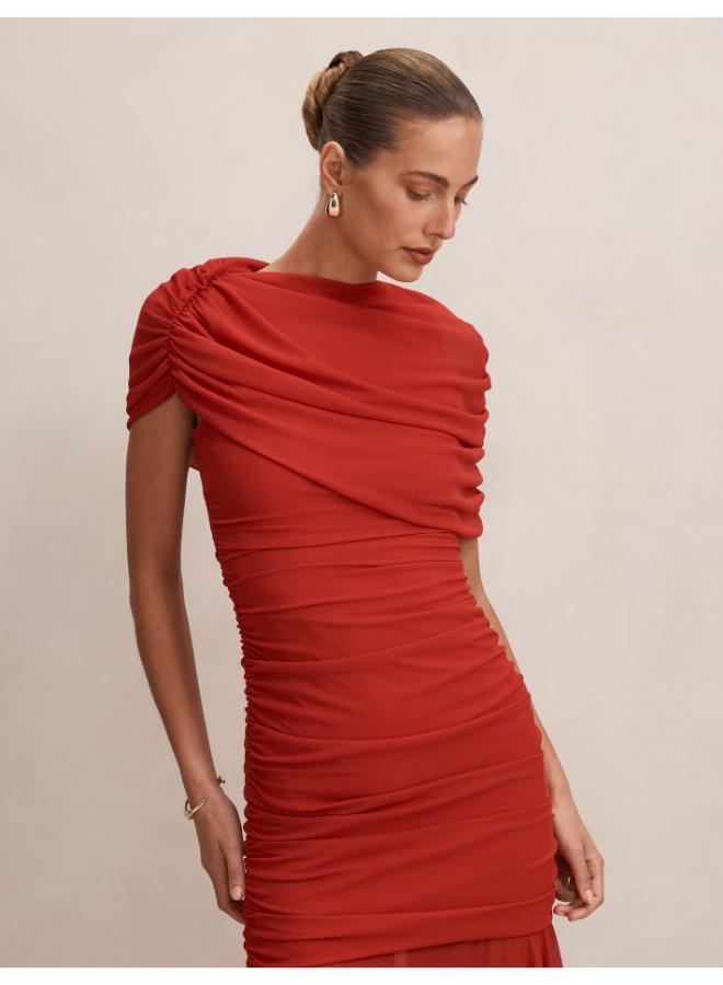 forever new Elouise Asym Cape Mesh Maxi - Image 3