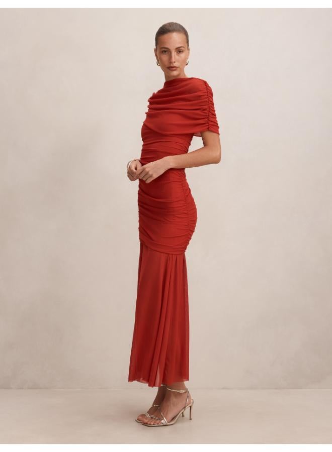 forever new Elouise Asym Cape Mesh Maxi - Image 4