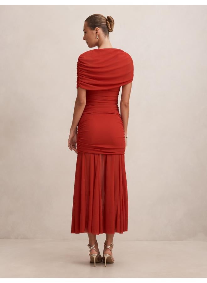 forever new Elouise Asym Cape Mesh Maxi - Image 2