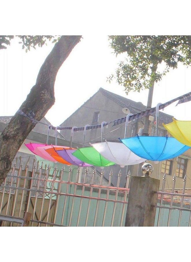 NUOBESTY 5Pcs Mini Umbrella Garden Decoration Hanging Ornament Decorative Props Kids Children Toy Solid Color Random Color  - Image 4