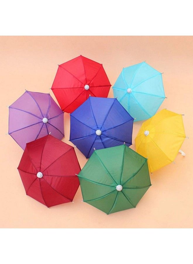 NUOBESTY 5Pcs Mini Umbrella Garden Decoration Hanging Ornament Decorative Props Kids Children Toy Solid Color Random Color  - Image 5