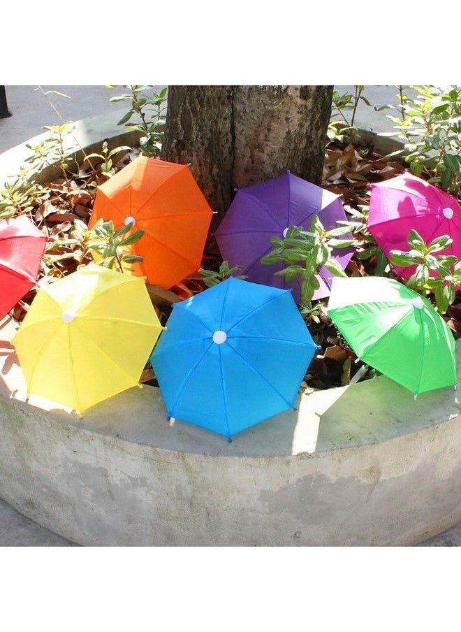 NUOBESTY 5Pcs Mini Umbrella Garden Decoration Hanging Ornament Decorative Props Kids Children Toy Solid Color Random Color  - Image 3