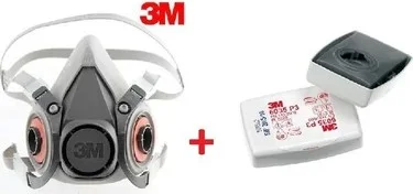 3M Combined Set Including Half Face Mask 6200 Model + 6035 Ffp3 Filter