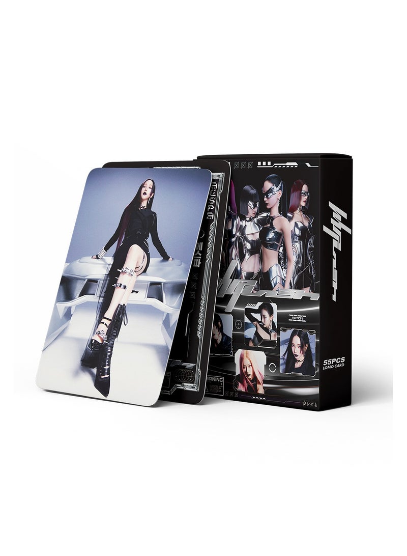 NIBEMINENT 55 Pcs Kpop Aespa Armageddon Lomo Cards Card For Fans Collection Gifts - Image 2