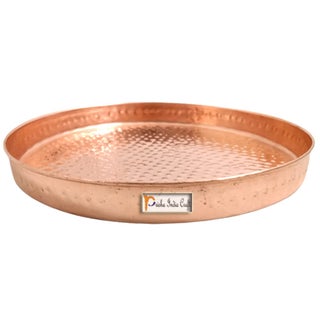 Prisha India Craft Pure Copper Hammered Dinner Set Thali Plate Serveware Dinnerware Diameter 105 Inch - pzsku/ZAD5CC52D693D5185963BZ/45/1748264880/8626820a-5a5d-43d5-9d1f-3f904ada8fa5