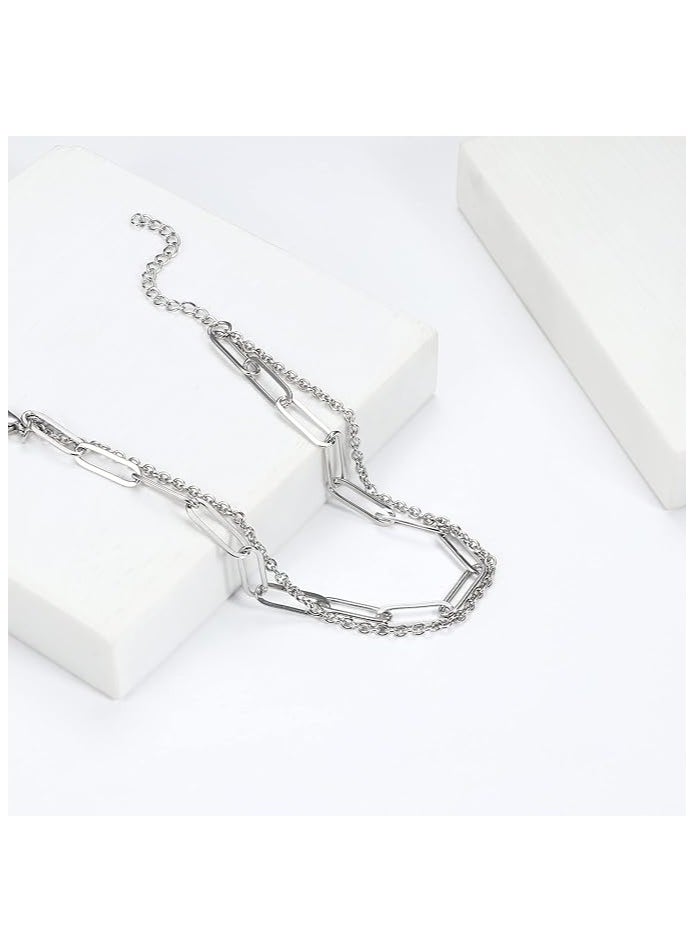 ILovhaprty 5pcs Silver Ankle Chain Fashionable Set, Exquisite, Dating, Gift giving, and Versatile Temperament for Girls  - Image 3