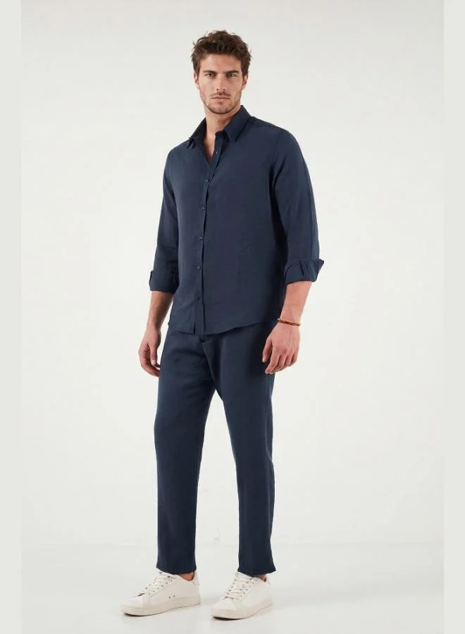 بوراتي Buratti Regular Fit Normal Waist Straight Leg Trousers Men's PANTS CF26S611639