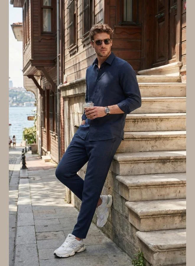 بوراتي Buratti Regular Fit Normal Waist Straight Leg Trousers Men's PANTS CF26S611639