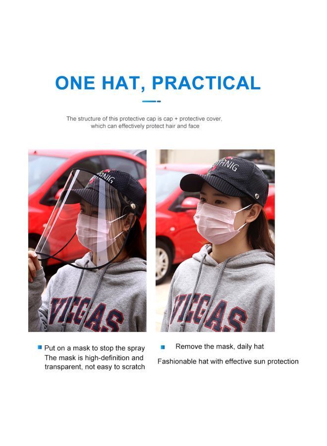 NIBEMINENT Protective Face Mask And Dustproof Sun Hat Portable Fisherman Cap - Image 5