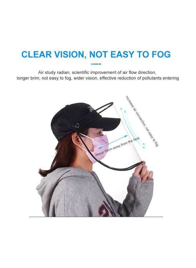 NIBEMINENT Protective Face Mask And Dustproof Sun Hat Portable Fisherman Cap - Image 2