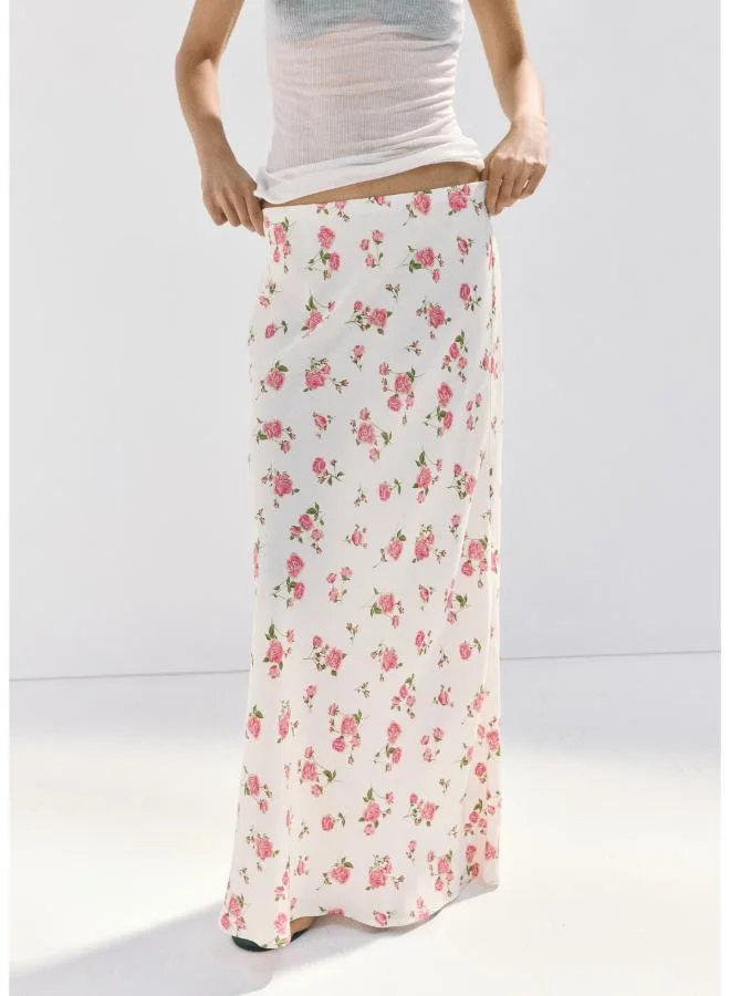 مانجو Floral Print Maxi Skirt
