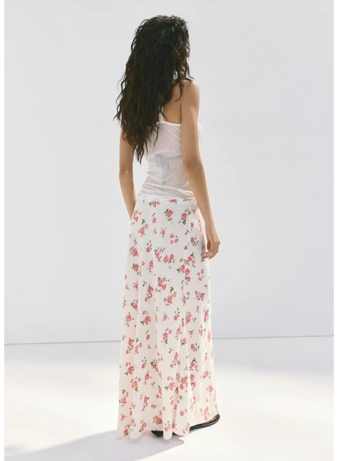 مانجو Floral Print Maxi Skirt