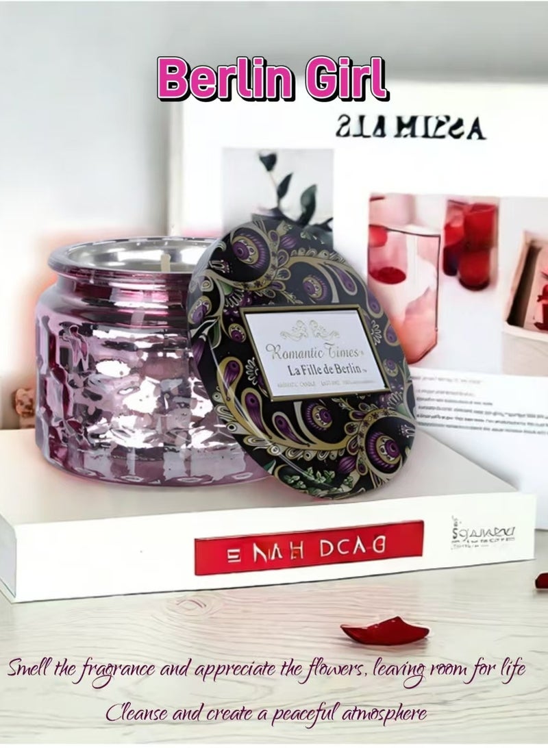 Scented Candle(Aromatherapy Candle) with  candle holder gift box -Berlin Girl - Image 1