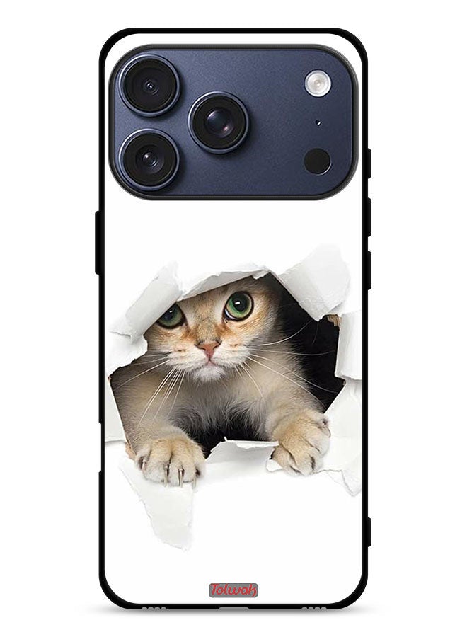 Tolwak Apple iPhone 17 Pro Protective Case Cover Cat Appearing - Image 1