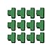 Yardwe Yardwe 12pcs Greenhouse Clamps Clips Row Cover Netting Tunnel Hoop Clips Shed Film Shading Net Rod Clip for Greenhouses  - Image 2