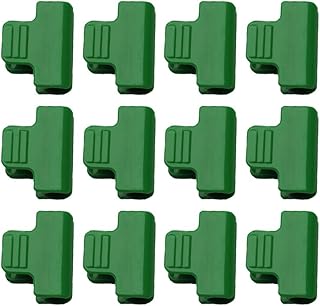 Yardwe Yardwe 12pcs Greenhouse Clamps Clips Row Cover Netting Tunnel Hoop Clips Shed Film Shading Net Rod Clip for Greenhouses  - Image 1