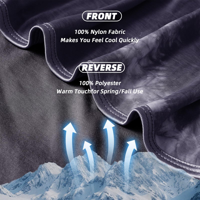 inhand Cooling Blanket Queen Size (90"x90"), Cooling Blankets for Hot Sleepers, Absorbs Heat to Keep Adults Cool for Summer Nights Sweats, Thin Cold Lightweight Blanket for Couch Bed, All Season Use - Image 4