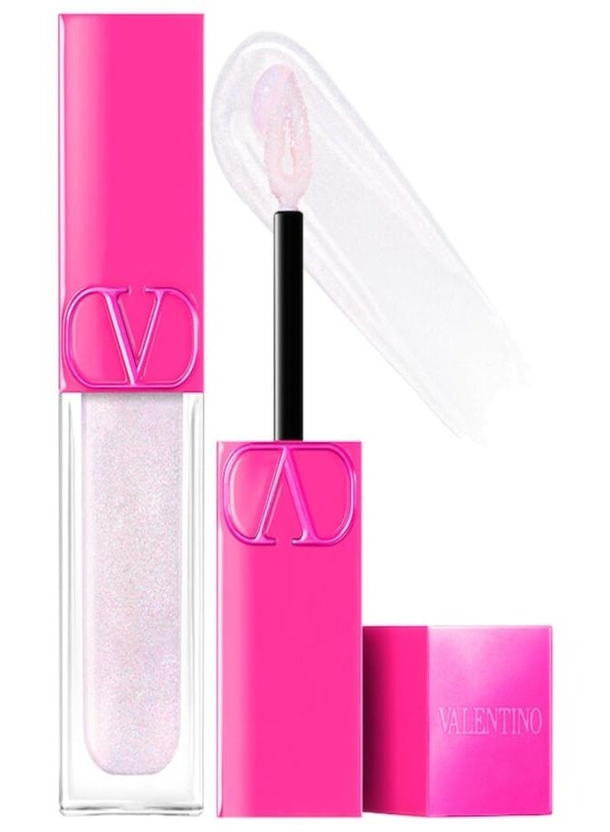 Valentino Puffer Complex™ Lip Plumper Gloss 6.5ml – 00R Hydrating High-Shine Plumping Lip Gloss for Fuller-Looking Lips - Image 1