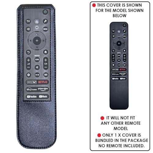 Zaoma Remote Cover Case Pouch Sleeve Compatible/Replacement for Sony Bravia Smart TV 2023 Voice Remote RMF-TX910U Remote Control Case (Black) - Image 2
