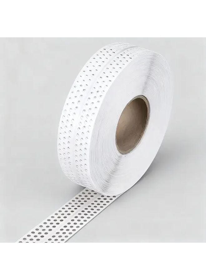 1574 شريط زاوية PVC ذاتي اللصق مقاس 8 بوصات - شريط بلاستيكي متين للنمط المنقط للإصلاحات أسقف الجبس - Image 2