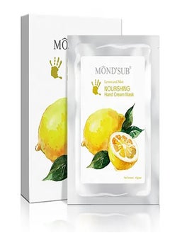 Mond'sub Moroccan Lemon and Mint Magic Exfoliating and Moisturizing Hand Gloves 5 Pairs  - Image 1