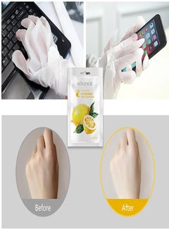 Mond'sub Moroccan Lemon and Mint Magic Exfoliating and Moisturizing Hand Gloves 5 Pairs  - Image 3