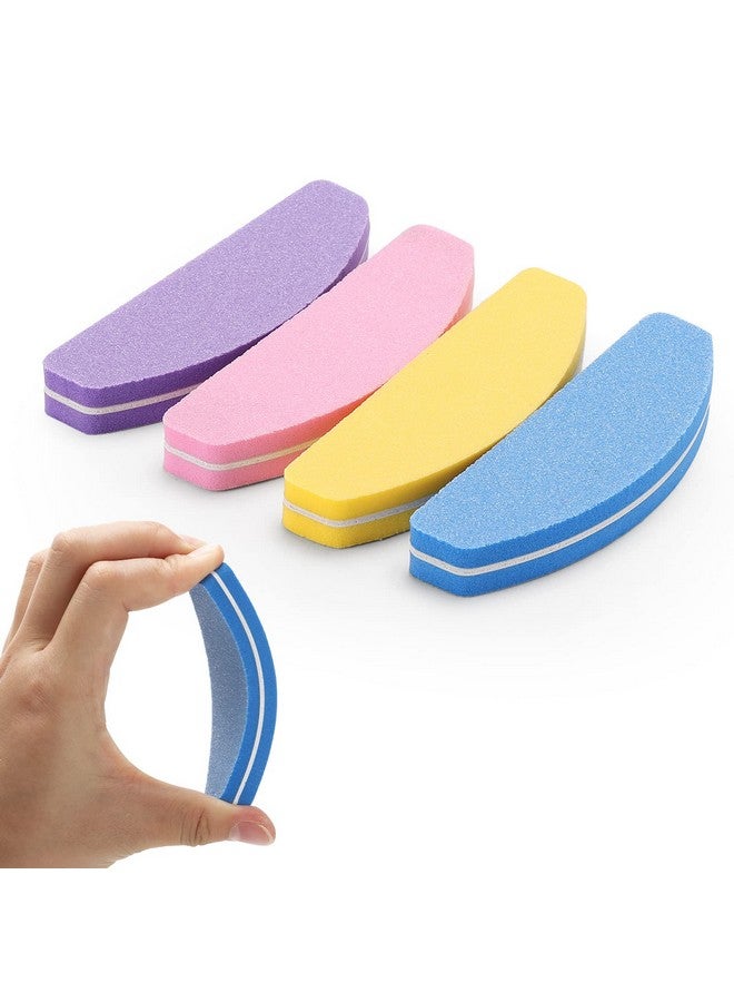 بي تي واي ام اس 80 عدد مخازن الأظافر الصغيرة عدة 100180 فريك كتلة تلميع الأظافر ملفات الأظافر الصغيرة للأظافر الأكريليك والأظافر الطبيعية - Image 3