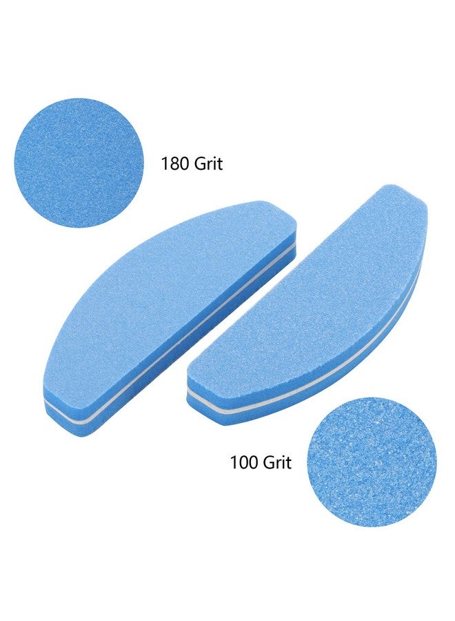 بي تي واي ام اس 80 عدد مخازن الأظافر الصغيرة عدة 100180 فريك كتلة تلميع الأظافر ملفات الأظافر الصغيرة للأظافر الأكريليك والأظافر الطبيعية - Image 4