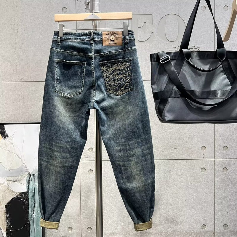 Unisex Classic Denim Jeans Loose Fit Daily Outdoor Wear - Image 1