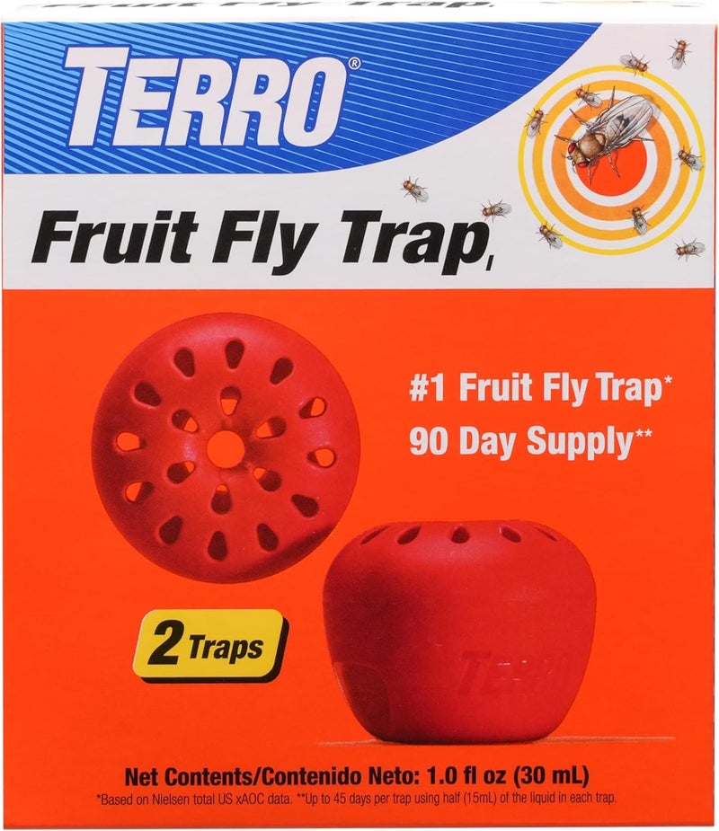 TERRO T2502 Fruit Fly Trap – 2 Pack - Image 1