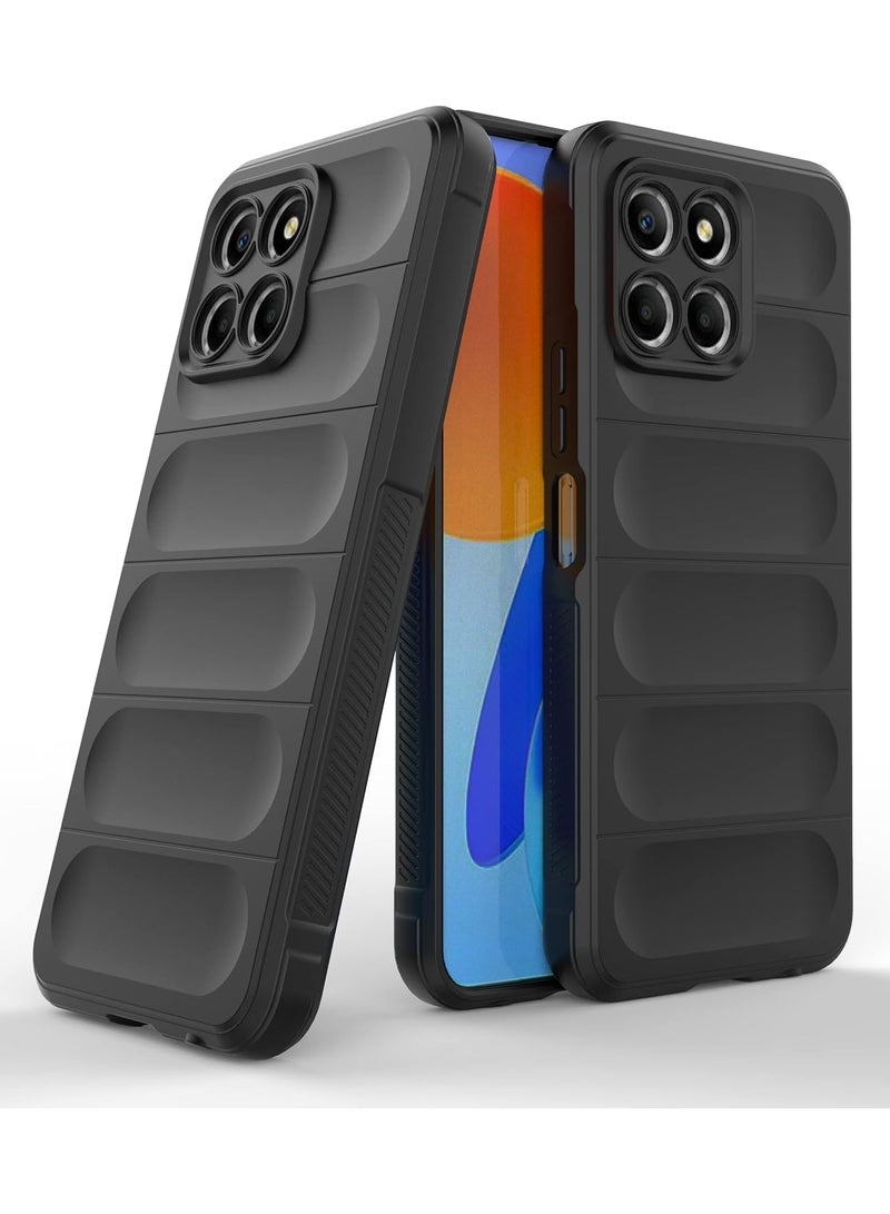 انبلاك جراب خلفي ماجيك متوافق مع هونر X8 الجيل الخامس 5G (اسود) - Image 1