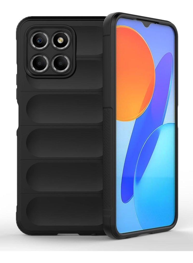 انبلاك جراب خلفي ماجيك متوافق مع هونر X8 الجيل الخامس 5G (اسود) - Image 2