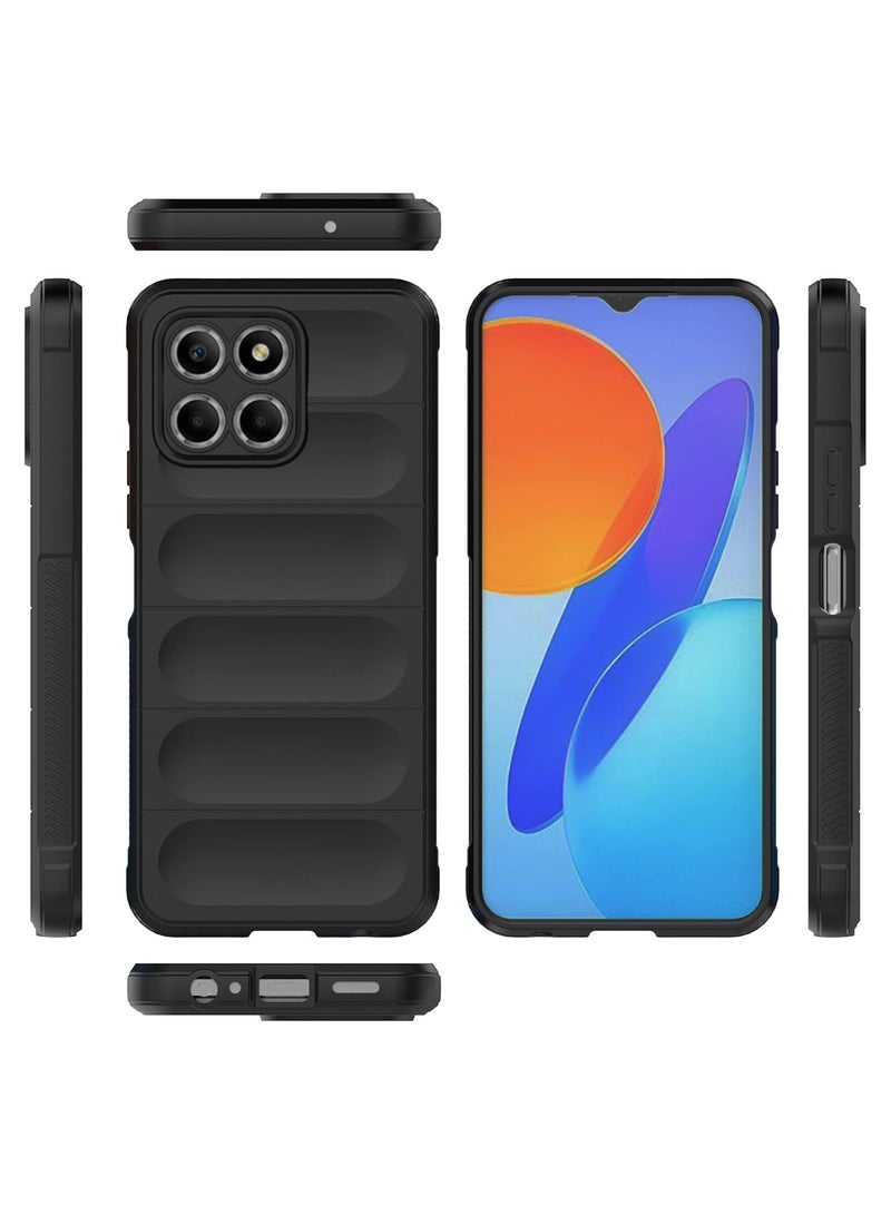 انبلاك جراب خلفي ماجيك متوافق مع هونر X8 الجيل الخامس 5G (اسود) - Image 3