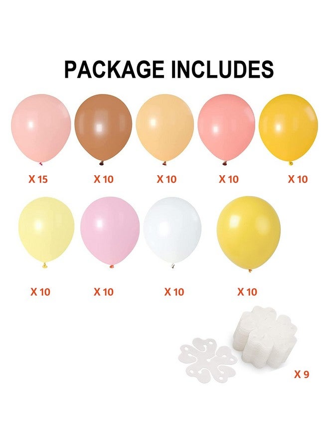 TOYXE Rubber Daisy Flower Balloons DIY Kit Party Decorations For Birthday Baby Shower Wedding Anniversary Set Of 104 Pcs, Multi - Image 2
