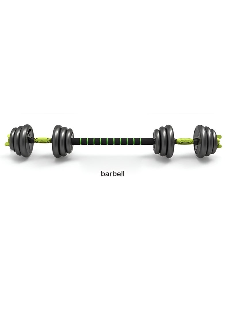 Huitich 20kg Dumbbell Set PE Coated Concrete for Dynamic Workouts Black - Image 2