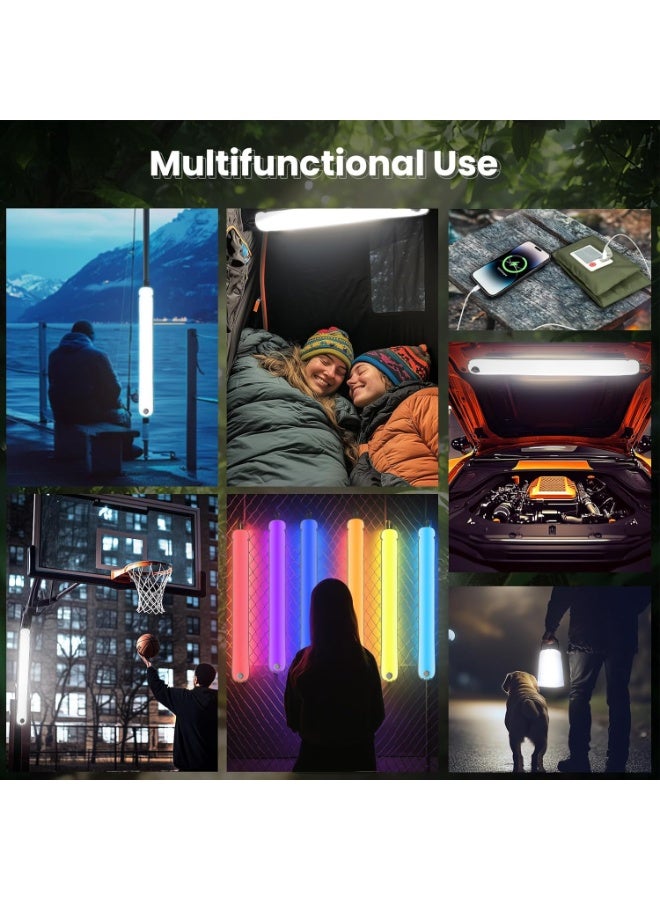 فانوس تخييم يعمل بالطاقة الشمسية قابل لإعادة الشحن، 4 أوضاع إضاءة، مقاوم للماء IP66، فانوس خيمة قابل للطي، مناسب للمشي لمسافات طويلة والتخييم والسفر والأنشطة الخارجية، بطارية 4000 مللي أمبير في السا - Image 3