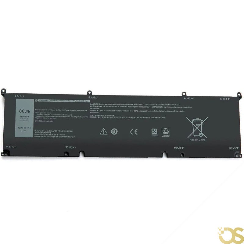 او اس بطارية متوافقة مع  Dell XPS 15 9500 Precision G15 5550  5510  5511 5515  5520 Alienware M15 R3  R4  M17 R3  R4 ( 69KF2) من OS Store - ضمان لمدة 3 أشهر - Image 2