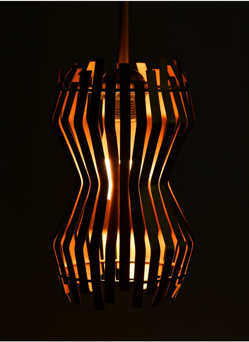 هابي لايت ثريا علاقي مودرن ذهبي شكل هندسي بتصميم عصري وحديث  - Image 4