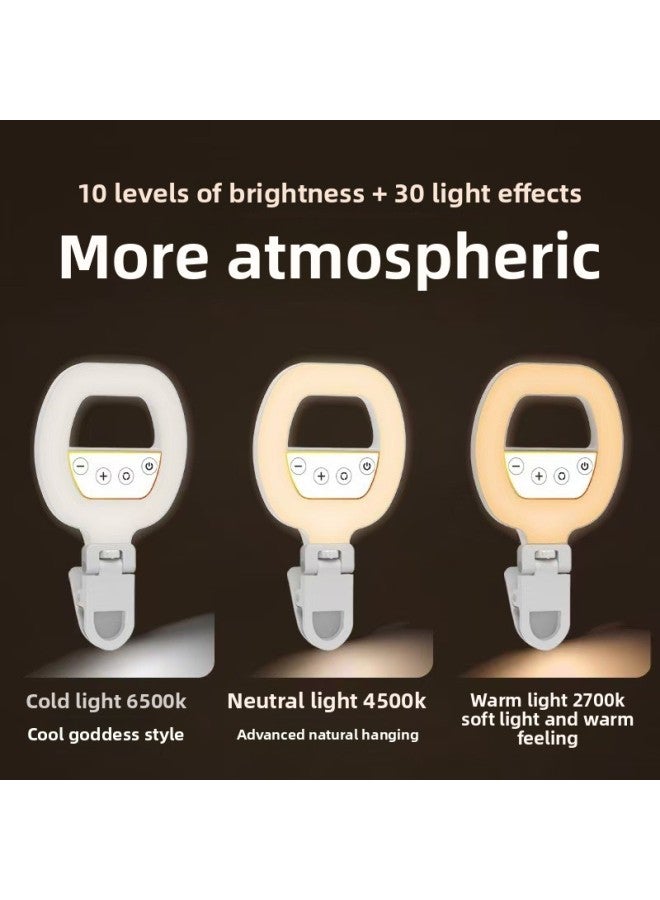 general W60 Mobile Phone Fill Light Mini Portable Photo Video Selfie Beauty RGB Clip Fill Light Camera Pocket Light-Specifications:W60 Three-color Fill Light - Image 5