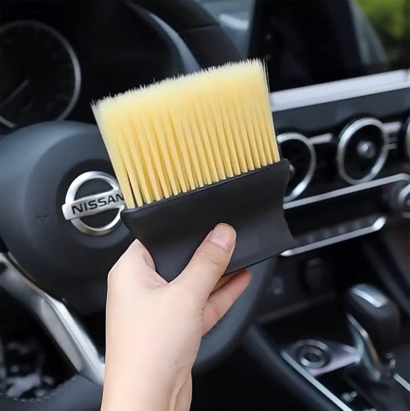 Emergity Car Interior Cleaner, Car AC Vent Cleaner Brush, Dash Board Cleaner Brush, AC Vent Cleaner For Car, Car Interior Duster | Pack Of (1), Polypropylene Handle - Image 2