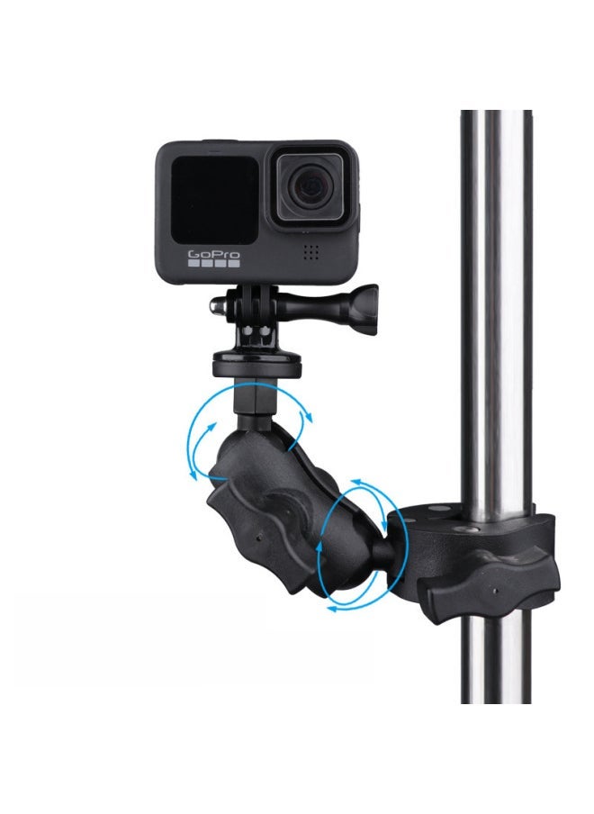 Electric Car Mobile Phone Sports Camera Handlebar Bracket Motorcycle Riding Navigation Bracket Universal Clip Selfie Live Clip-Color:Standard Edition + Integrated Cold Shoe Clip - Image 5