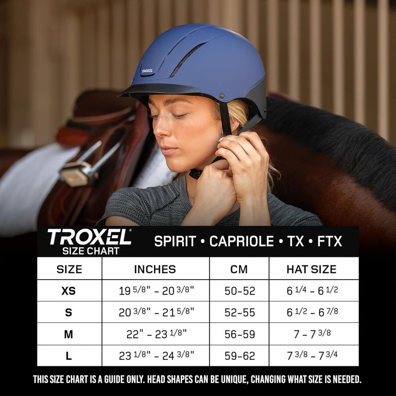 Troxel Spirit Helmet Black Duratec - Equestrian Riding Helmet - Image 5