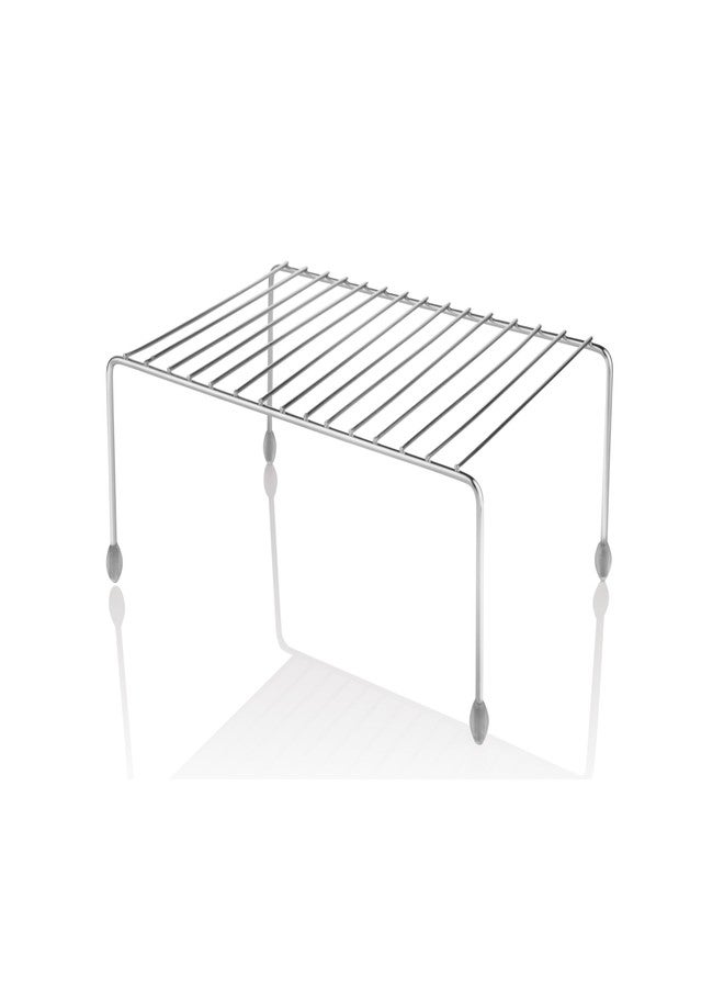 Embassy Stainless Steel Table Organiser | 30.5x20.5 cm | Light weight rack for Kitchen/Table Storage | Multipurpose Storage Rack for Kitchen - Image 1