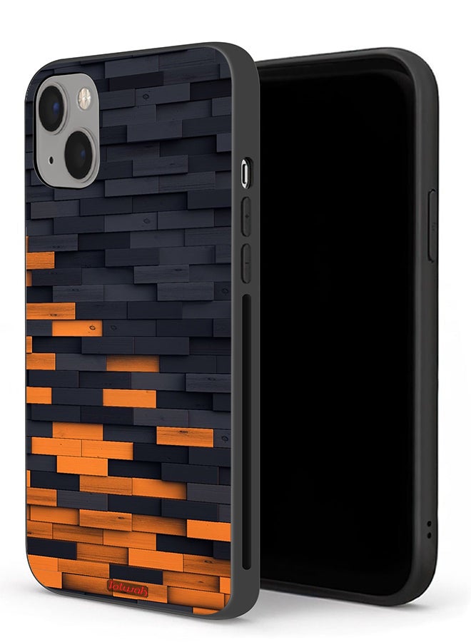 Tolwak Apple iPhone 13 mini Protective Case Wooden Wall - Image 1