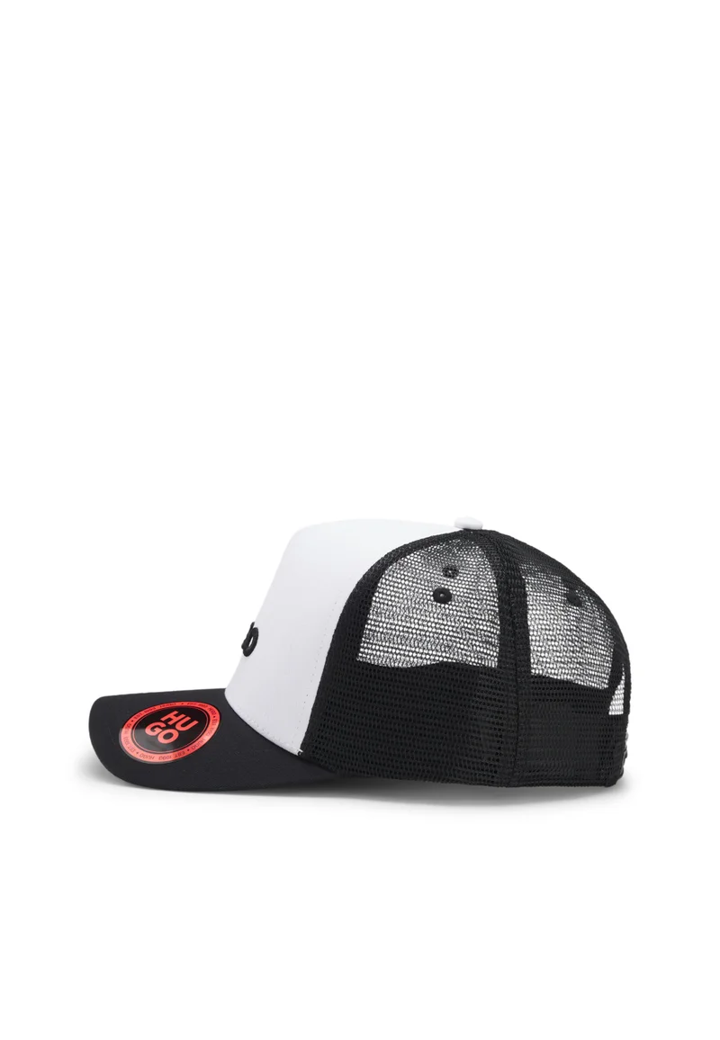 HUGO Cotton-twill cap with mesh panels