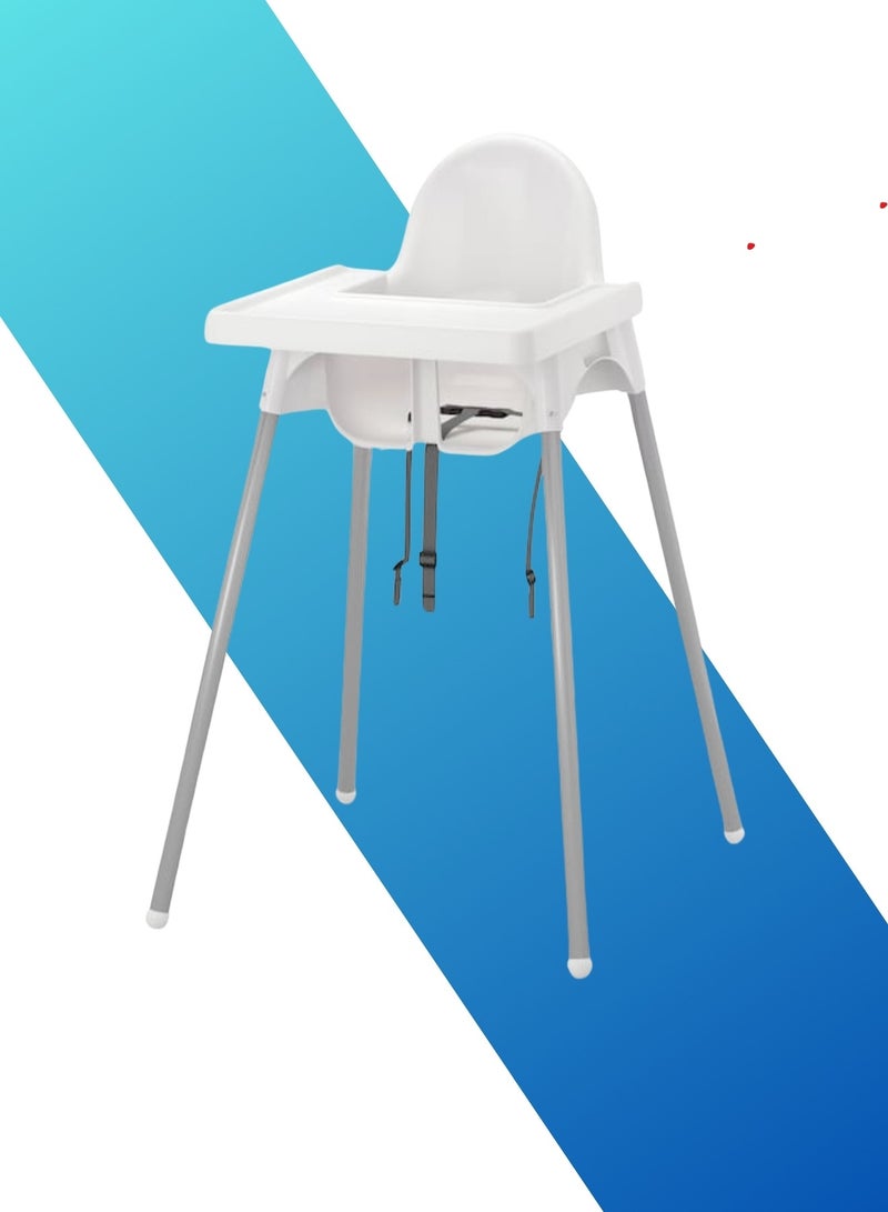 MAAS Adjustable High Chair with Food Tray and Safety Belt for Children 90X66X54 Cm - Image 4
